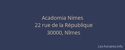 Acadomia Nimes