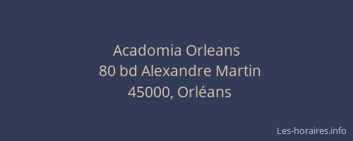 Acadomia Orleans