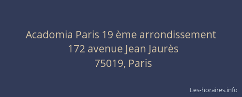 Acadomia Paris 19 ème arrondissement