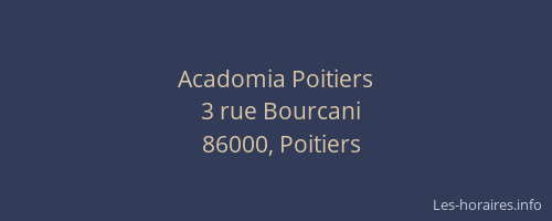 Acadomia Poitiers