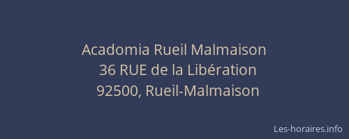 Acadomia Rueil Malmaison