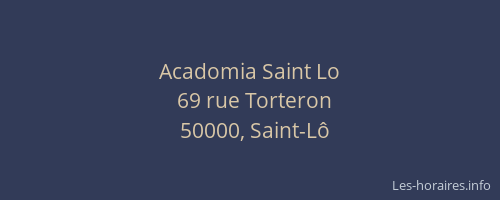 Acadomia Saint Lo