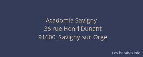 Acadomia Savigny