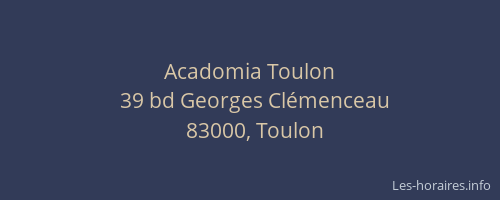 Acadomia Toulon