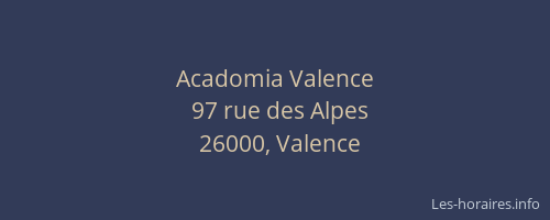 Acadomia Valence