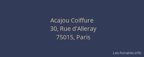Acajou Coiffure