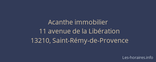 Acanthe immobilier