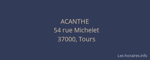 ACANTHE