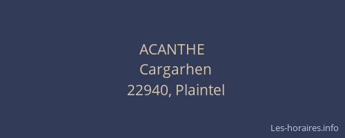 ACANTHE