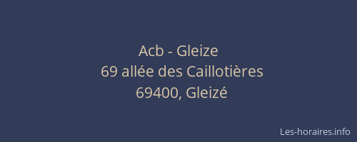 Acb - Gleize