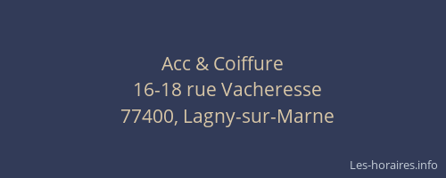 Acc & Coiffure