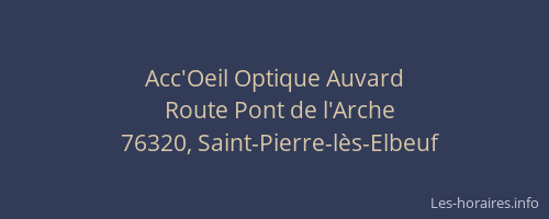 Acc'Oeil Optique Auvard