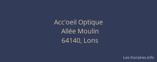 Acc'oeil Optique