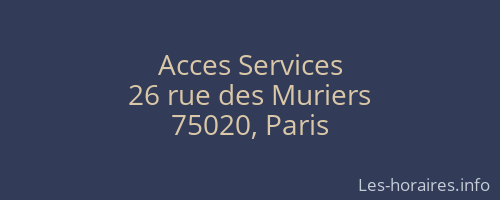 Acces Services