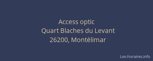 Access optic