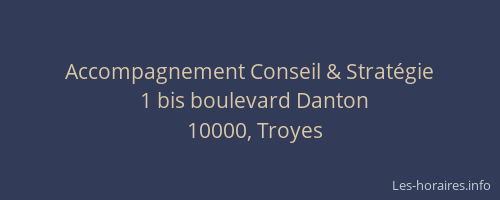 Accompagnement Conseil & Stratégie