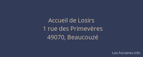 Accueil de Losirs