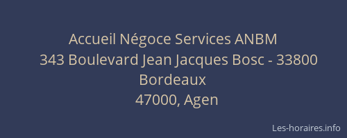 Accueil Négoce Services ANBM