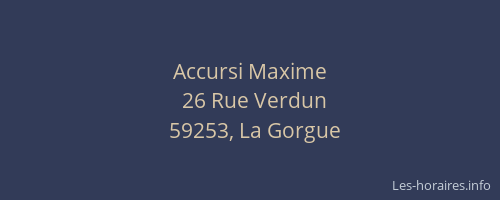 Accursi Maxime