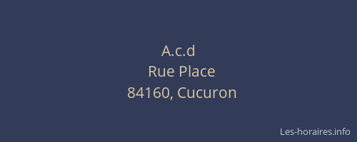 A.c.d