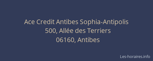 Ace Credit Antibes Sophia-Antipolis