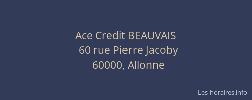 Ace Credit BEAUVAIS