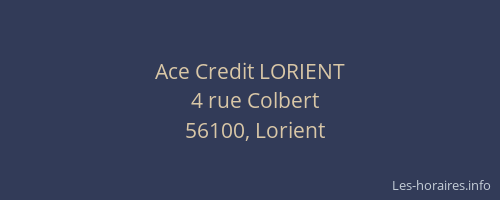 Ace Credit LORIENT