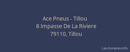 Ace Pneus - Tillou