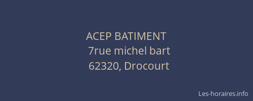 ACEP BATIMENT