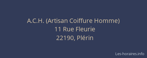 A.C.H. (Artisan Coiffure Homme)