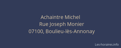 Achaintre Michel