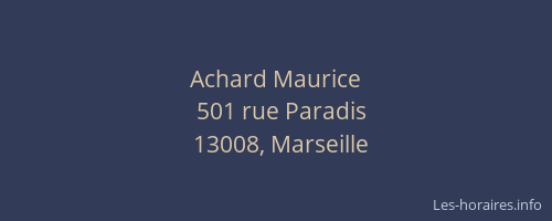 Achard Maurice