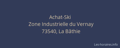 Achat-Ski