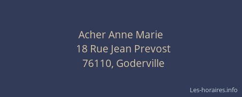 Acher Anne Marie