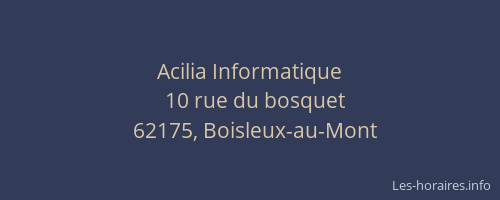 Acilia Informatique