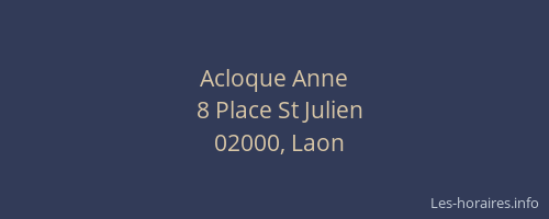 Acloque Anne