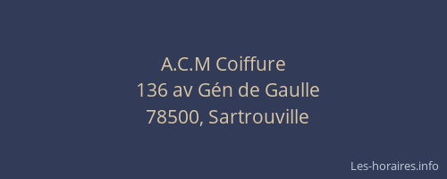 A.C.M Coiffure