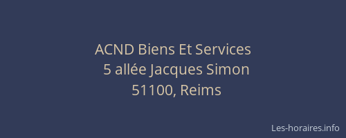 ACND Biens Et Services