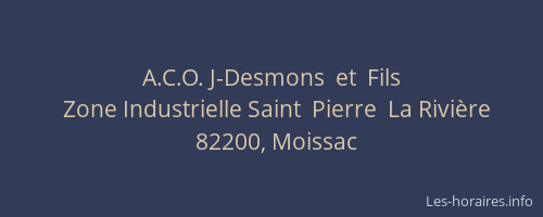 A.C.O. J-Desmons  et  Fils
