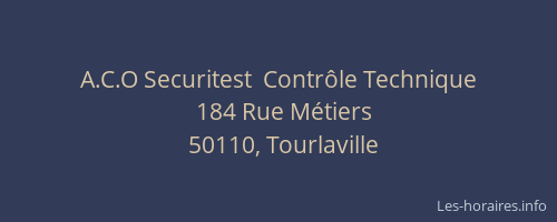 A.C.O Securitest  Contr&ocirc;le Technique