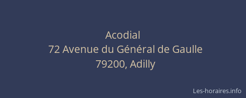 Acodial