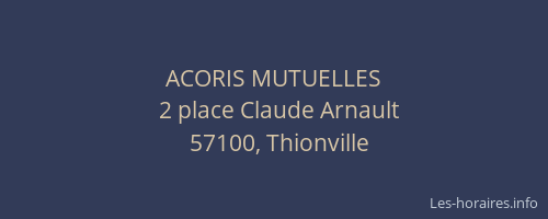 ACORIS MUTUELLES