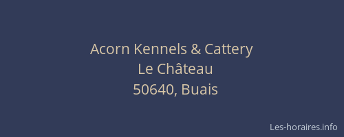 Acorn Kennels & Cattery
