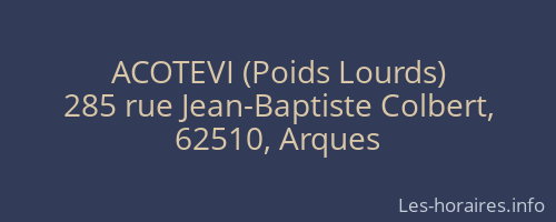 ACOTEVI (Poids Lourds)