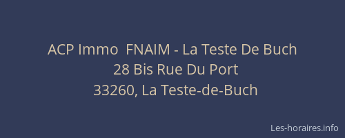 ACP Immo  FNAIM - La Teste De Buch