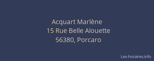 Acquart Marlène