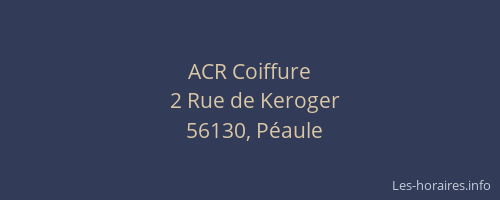 ACR Coiffure