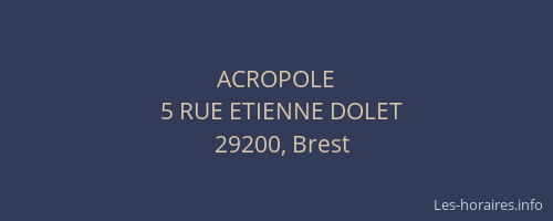 ACROPOLE