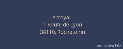 Acroyal