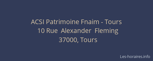 ACSI Patrimoine Fnaim - Tours